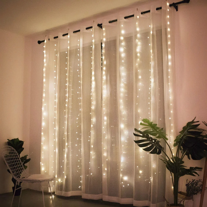 Christmas Lights Curtain Garland Merry Christmas Decorations for Home Christmas Ornaments Xmas Gifts Navidad 2022 New Year Decor
