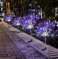 Solar Powered Outdoor Grass Globe Dandelion Lamp 90/120/150 LED for Garden Lawn Landscape Lamp Holiday Light