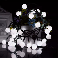 5M 7M 12M LED Light String Solar Fairy Ball Light Festive Light Garland Christmas Wedding Outdoor Garden Ramadan Decoration 2025