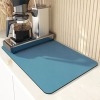 Super Absorbent Kitchen Tableware Impermeable Drainage Mat Coffee Dish Drying Mat Heat Insulation Non-Slip Pad Tableware Mats