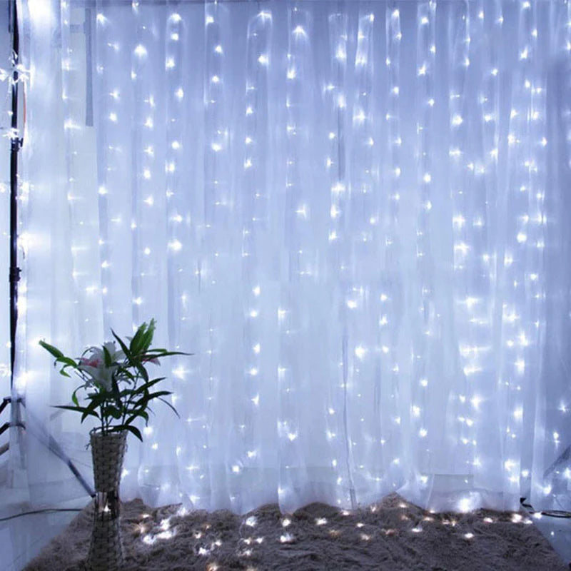 Christmas Lights Curtain Garland Merry Christmas Decorations for Home Christmas Ornaments Xmas Gifts Navidad 2022 New Year Decor