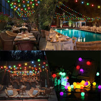 5M 7M 12M LED Light String Solar Fairy Ball Light Festive Light Garland Christmas Wedding Outdoor Garden Ramadan Decoration 2025