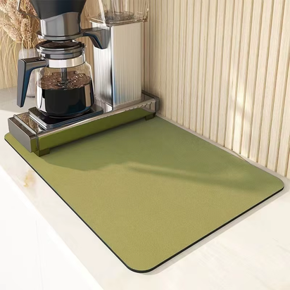 Super Absorbent Kitchen Tableware Impermeable Drainage Mat Coffee Dish Drying Mat Heat Insulation Non-Slip Pad Tableware Mats
