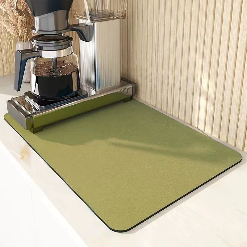 Super Absorbent Kitchen Tableware Impermeable Drainage Mat Coffee Dish Drying Mat Heat Insulation Non-Slip Pad Tableware Mats